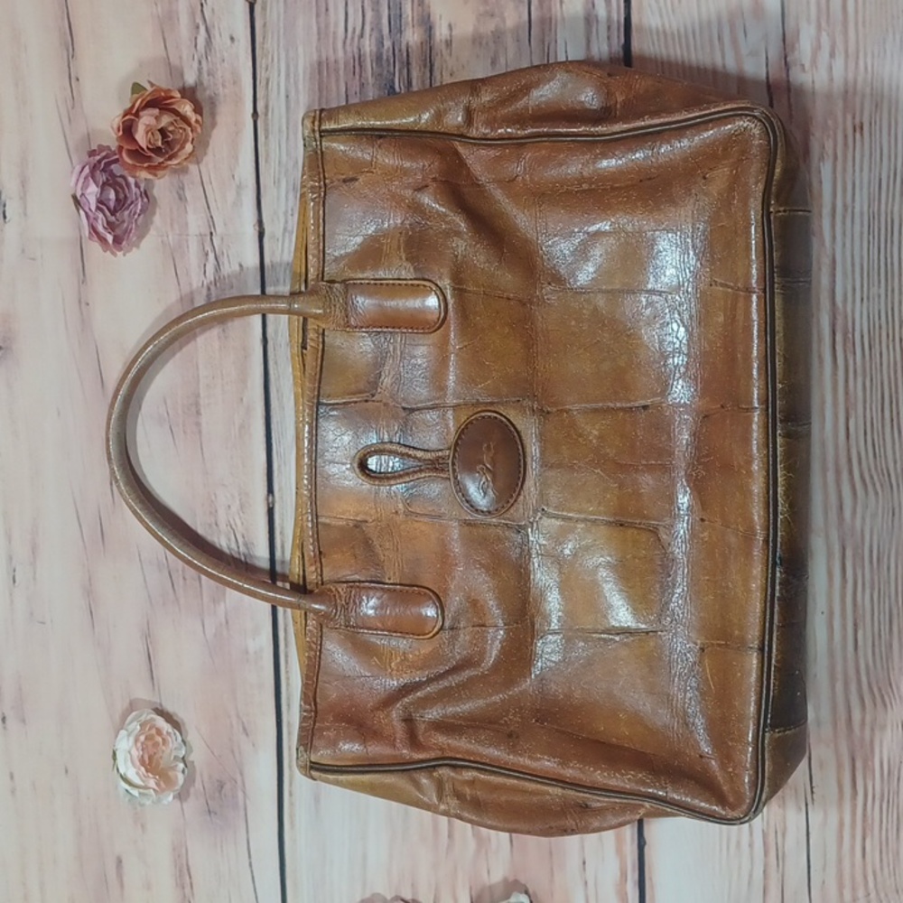 Longchamp RARE  Roseau Croco Leather